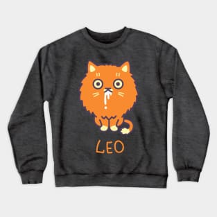 Funny Leo Cat Horoscope Tshirt - Astrology and Zodiac Gifts Crewneck Sweatshirt